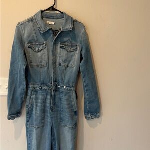 Good American Light Blue Denim Jumpsuit